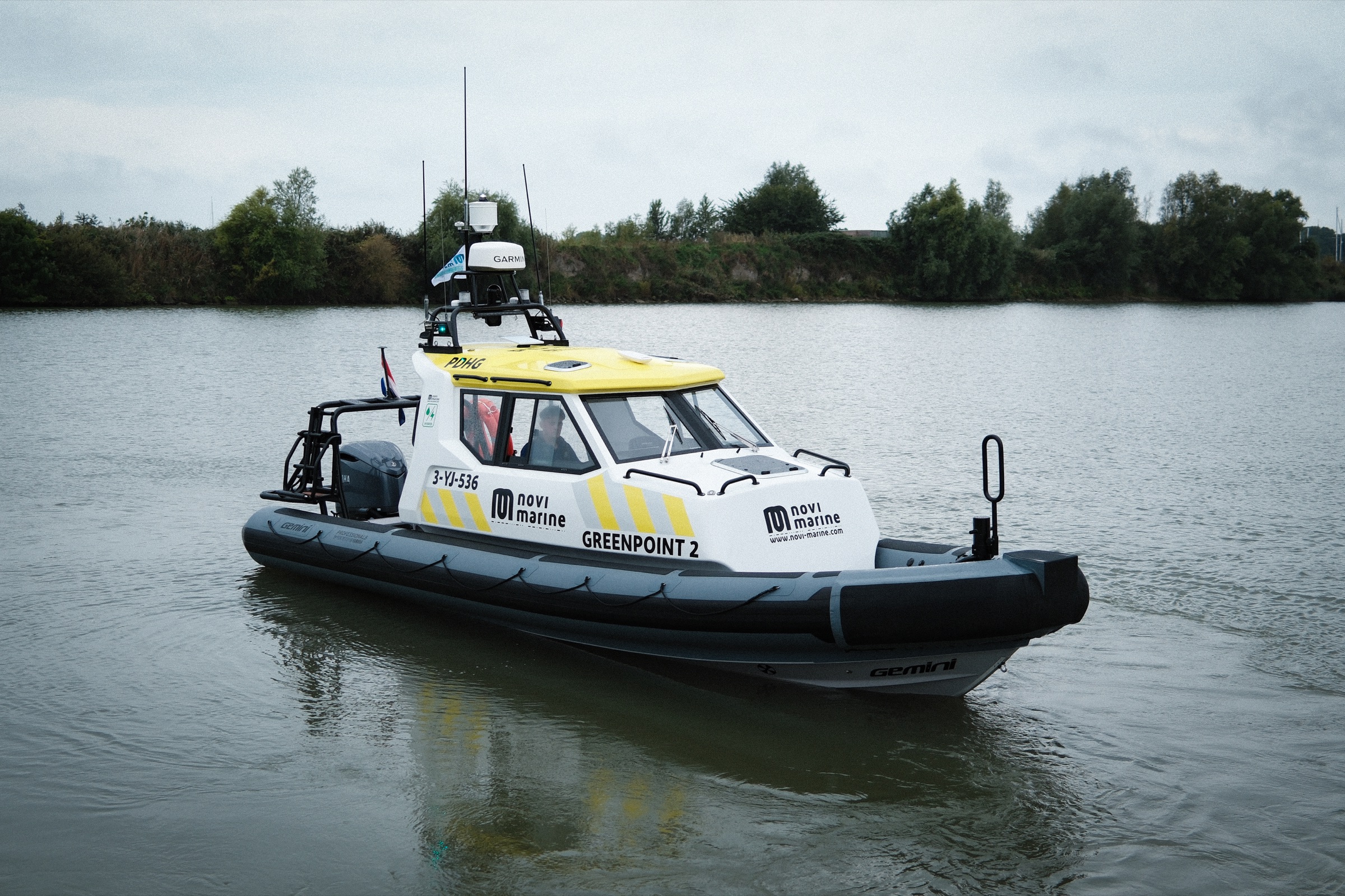 Novi Marine introduces Gemini WR880 Hybrid Cabin RIB at Workboat Show Hoorn