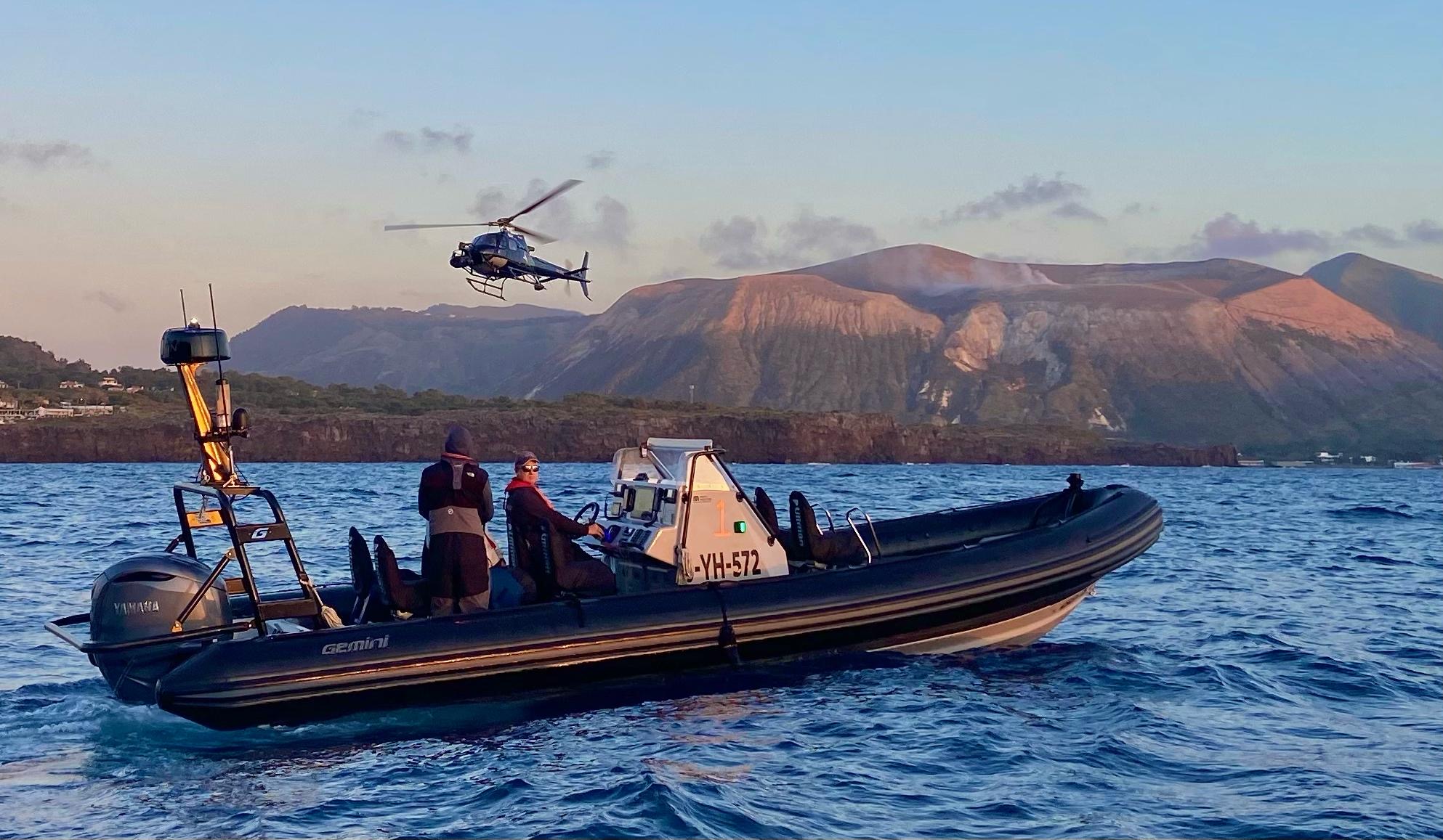 Offshore RIB support for The Odyssey filming in Sicily