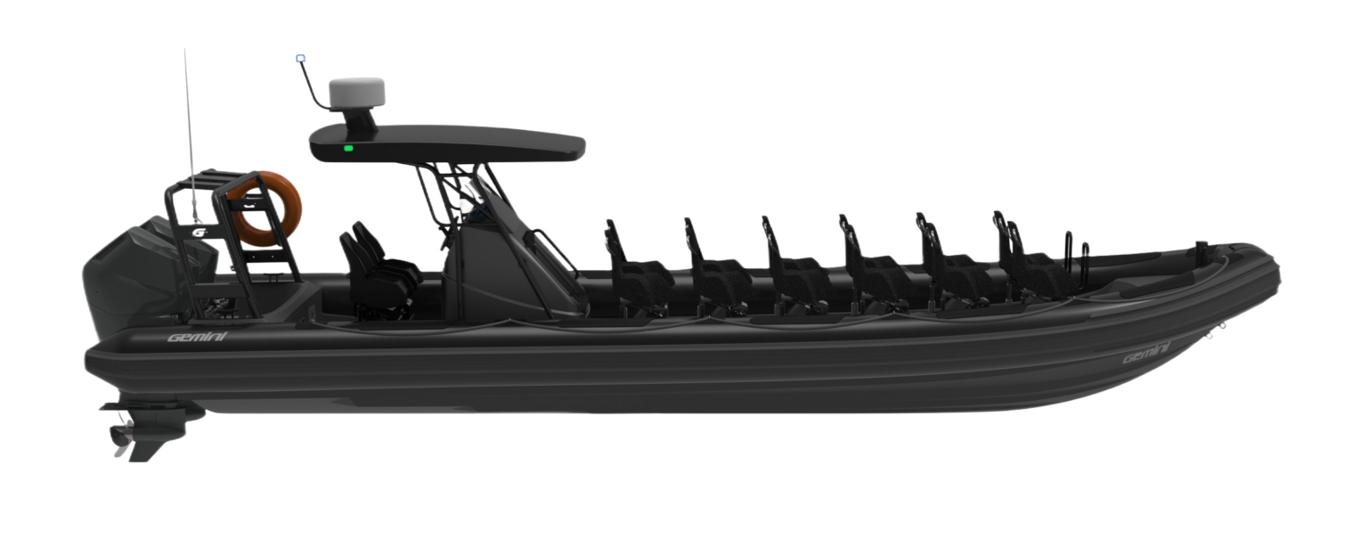Gemini WR1060 professionele RIB in zijaanzicht