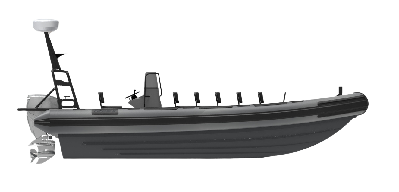 Gemini WR780 professionele RIB in zijaanzicht