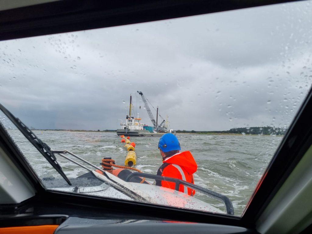 Projectbeeld 6 van RIB tijdens Cable Landing Support in de Duitse Oostzee