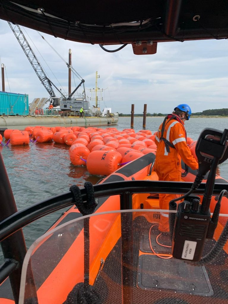Projectbeeld 8 van RIB tijdens Cable Landing Support in de Duitse Oostzee