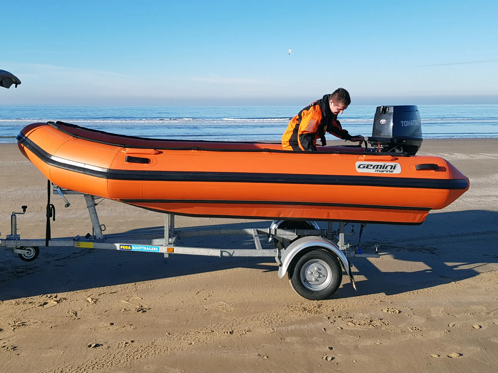 Gemini Marine GRX420 tijdens een reddingsinzet aan de kust