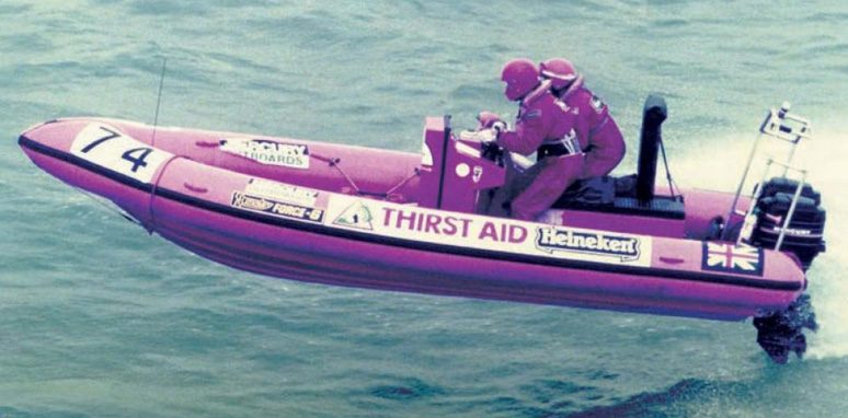 Historic and modern rigid inflatable boats underway — 7