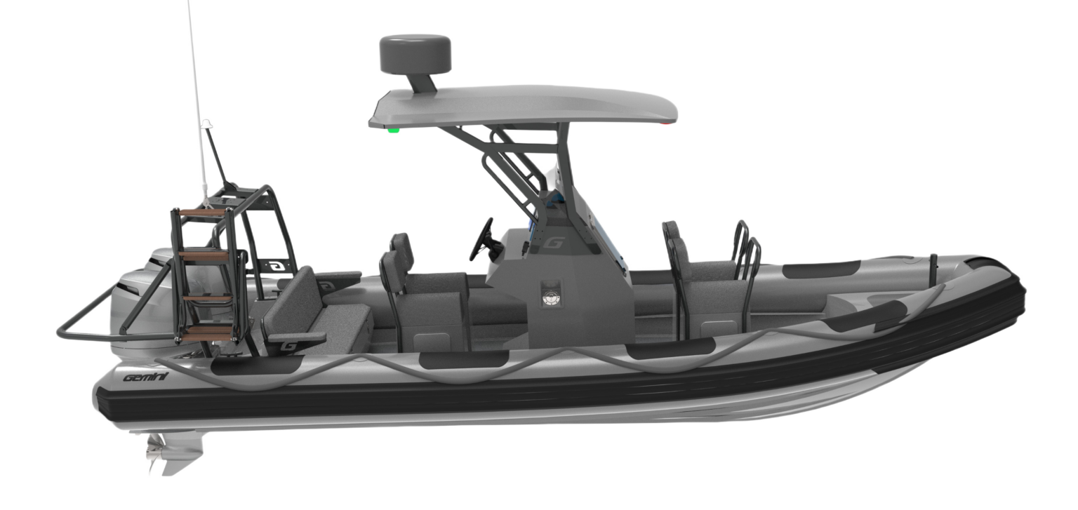 Gemini WR650 professional RIB, side view