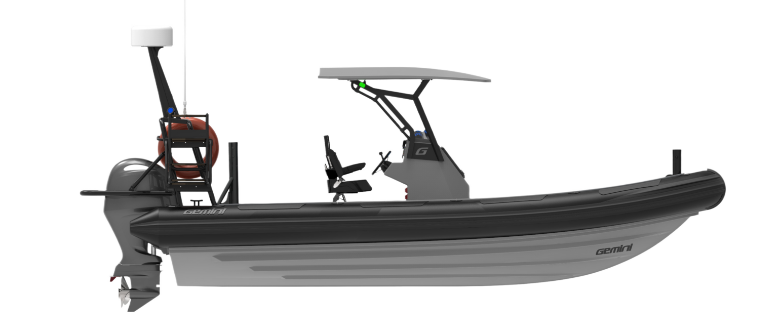 Gemini WR720 professional RIB, side view
