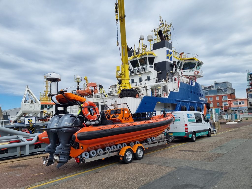 Project image 2 showing Gemini WR880 Work RIB for the Dutch Coastguard
