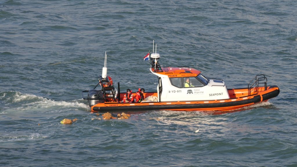 Project image 3 showing Seapoint Cabin RIB during The Ocean Cleanup trials