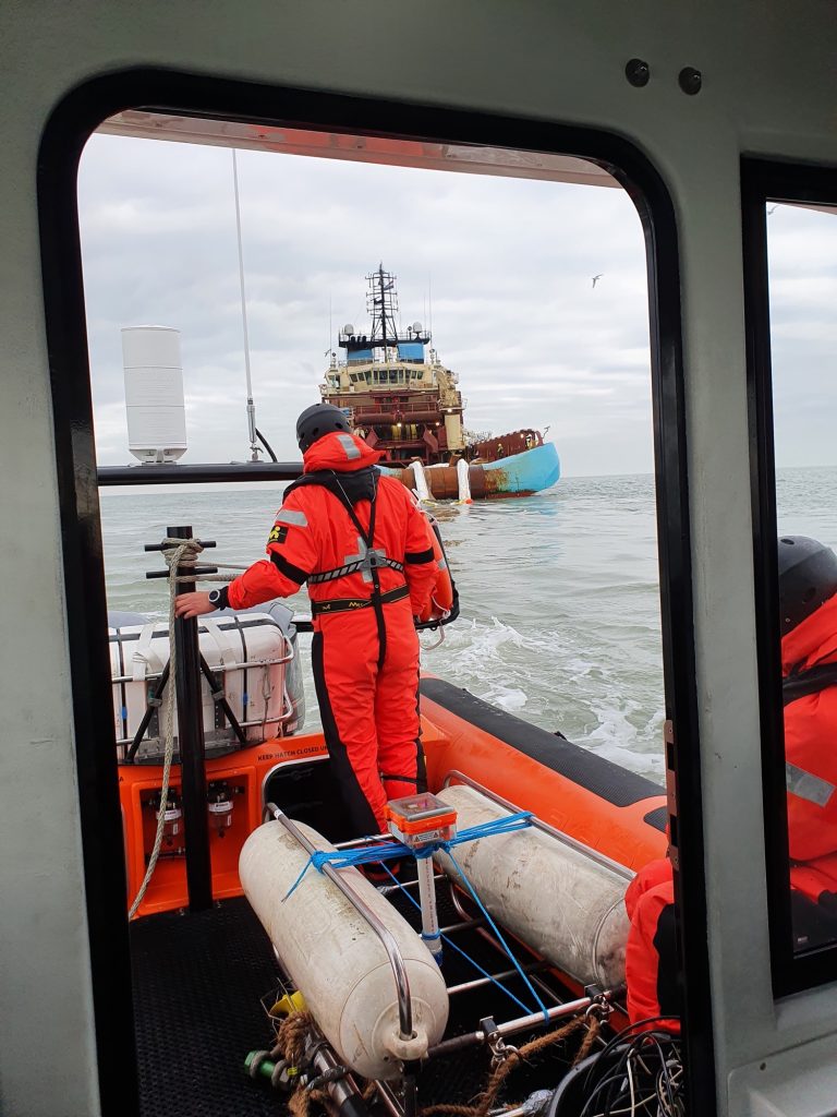 Project image 16 showing Seapoint Cabin RIB during The Ocean Cleanup trials