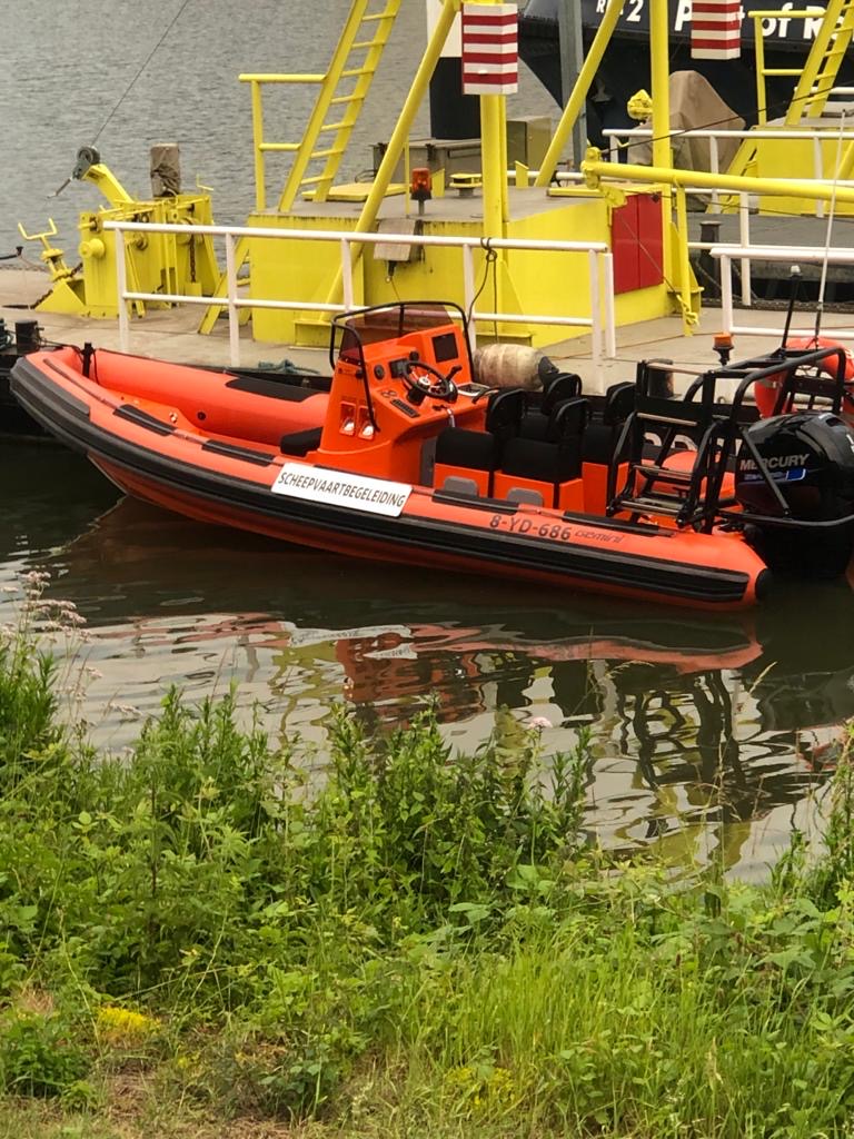 Project image 2 showing RIB supporting vessel traffic operations in Rotterdam