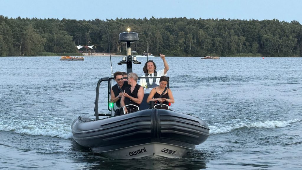 Project image 6 showing Gemini RIB operating as a festival water taxi