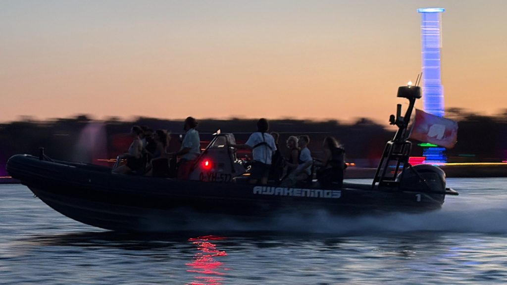 Project image 9 showing Gemini RIB operating as a festival water taxi